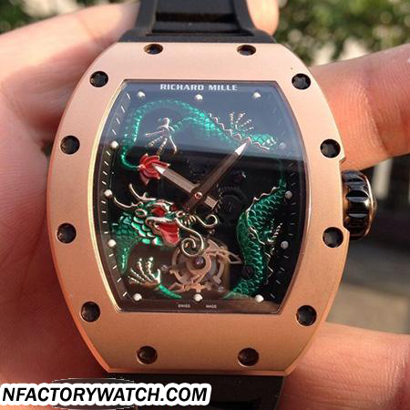 理查德·米勒Richard Mille RM 057 玫瑰金 Green Dragon 綠色龍 Jackie Chan 成龍定制版