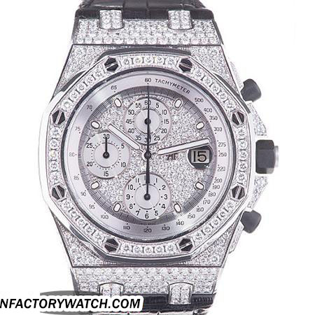 愛彼AP Royal Oak Offshore 皇家橡樹離岸系列 26067BC.ZZ.D002CR.01 無色的抗反射塗層 藍寶石水晶