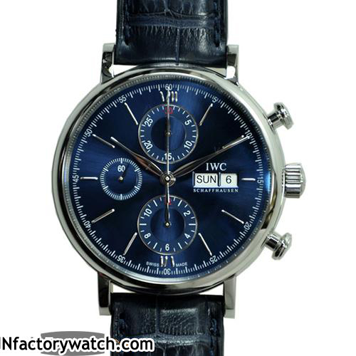 萬國IWC Portofino 柏濤菲諾 IW391019 藍寶石雙層鍍膜 牛皮錶帶 針扣錶扣