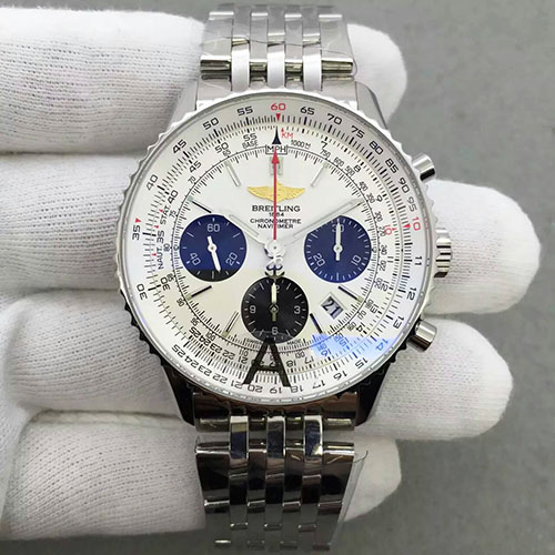 百年靈 Breitling 航空計時系列白殼白面 搭載7750機芯 316精鋼錶殼 JF出品