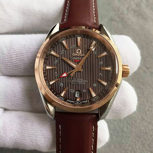歐米茄 Omega 海馬系列GMT二時區功能腕錶 搭載8605機芯