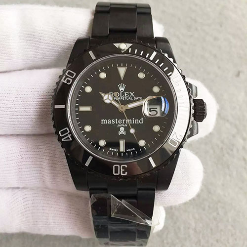 勞力士 Rolex 經典款Submariner PVD特別版（Japan mastermind）藍寶石鏡面 316精鋼錶殼