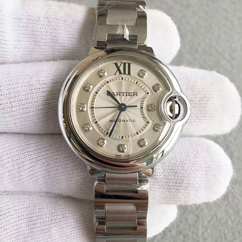 卡地亞 Cartier 藍氣球系列女士腕錶 搭載進口機械機芯 316精鋼錶殼 33mm 出品