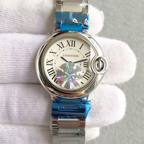 卡地亞 Cartier 藍氣球系列小號 白鋼 28mm HBBV6出品