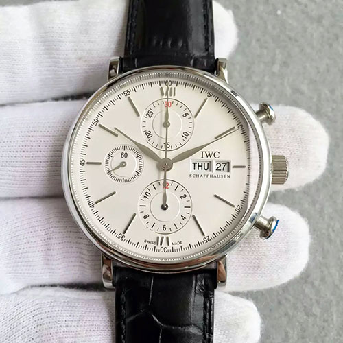 萬國 IWC 波濤菲諾 ChronoGraph計時腕錶系列 搭載7750機芯 出品 適合正裝