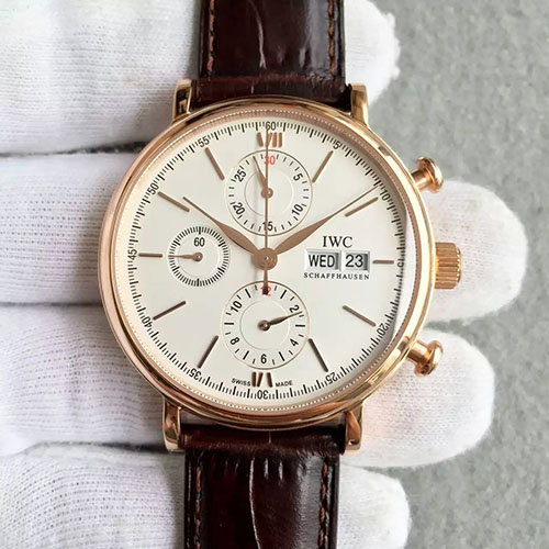 萬國 IWC 波濤菲諾 ChronoGraph計時腕錶系列 搭載7750機芯 316精鋼錶殼 出品