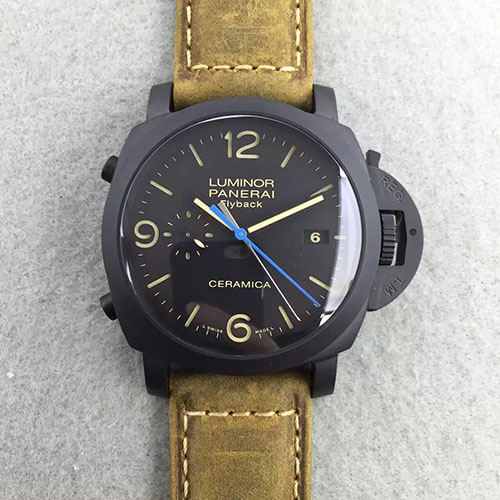 沛納海 Panerai Pam525 全陶瓷殼款 搭載P9100海鷗自動機芯 全陶瓷殼錶殼 KW出品