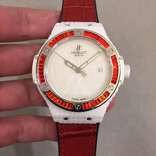 宇舶 Hublot 格子陶瓷 搭載2824機芯 宇舶精品腕表推薦 JF出品