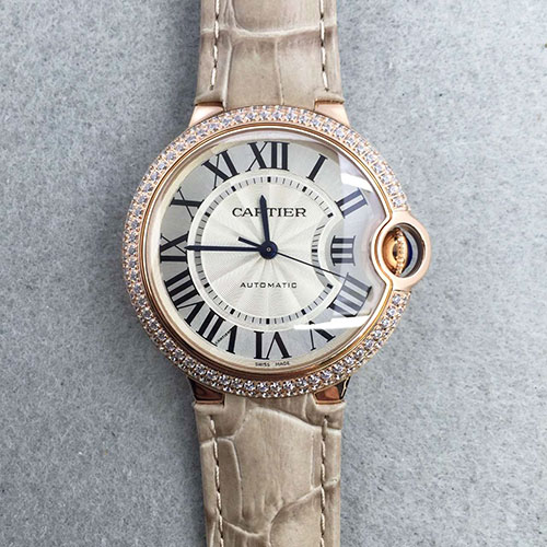 卡地亞 Cartier 玫金帶鉆圈中號 36mm JF出品