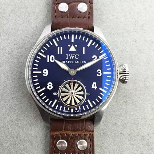 萬國 IWC 飛行員系列渦輪 藍面 316精鋼錶殼 V6出品