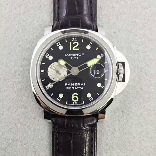 沛納海 Panerai Luminor GMT系列pam156 搭載7750機芯 真正意大利牛皮錶帶