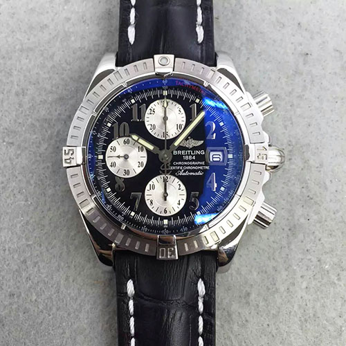 百年靈 Breitling 五珠全鋼航空計時腕錶 搭載7750機芯 316精鋼錶殼 
