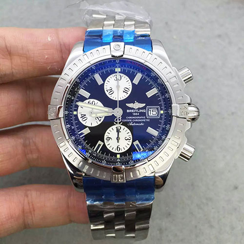百年靈 Breitling 五珠全鋼航空計時腕錶 搭載7750機芯 藍寶石玻璃 N廠出品