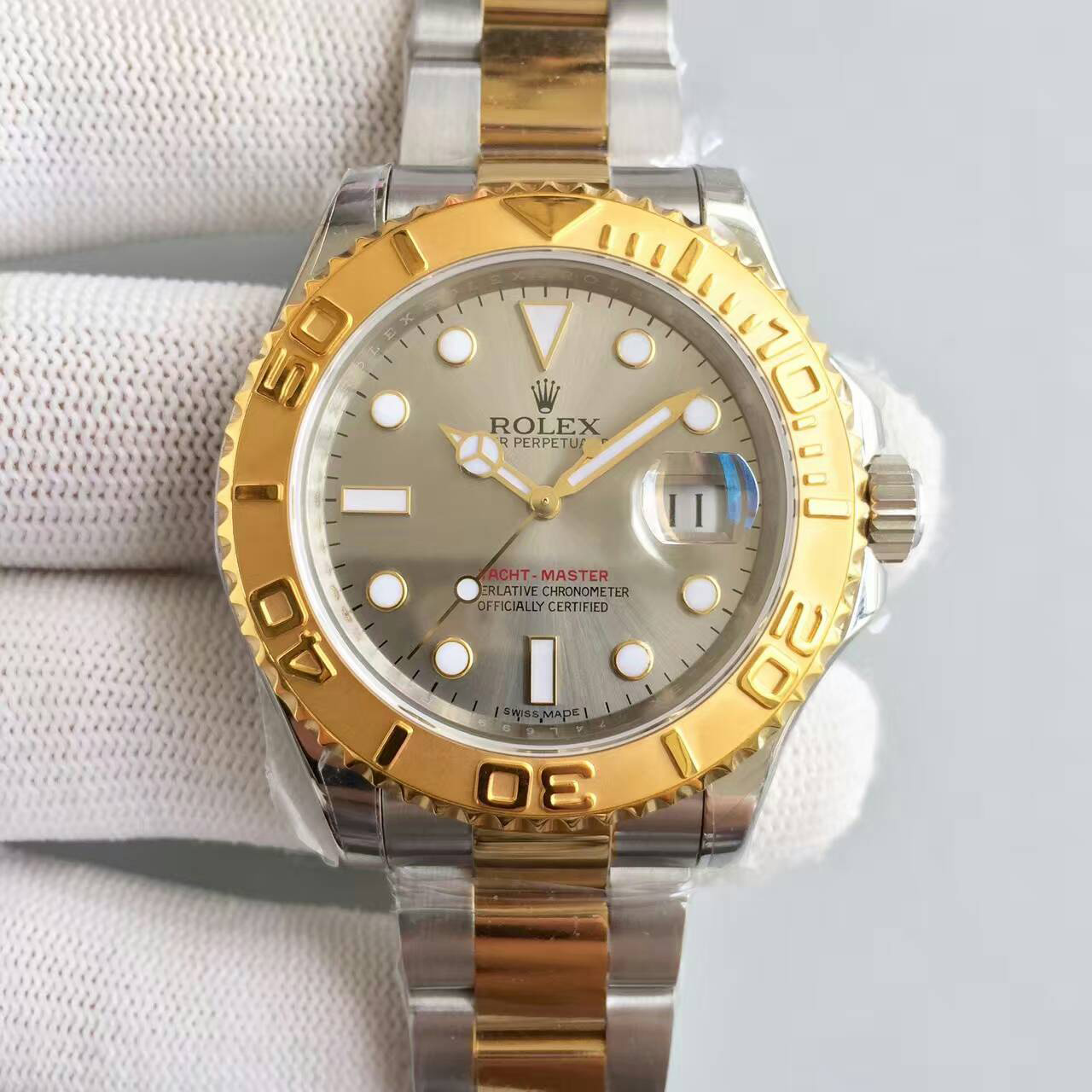 ROLEX勞力士 YM灰游艇 間金 JF新品 316精鋼