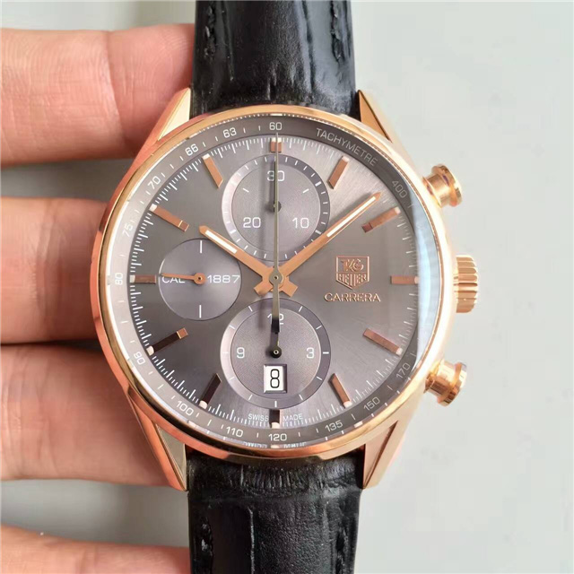 泰格豪雅 Tag Heuer卡莱拉系列 玫瑰金錶殼 CAR2141.FC8182腕錶