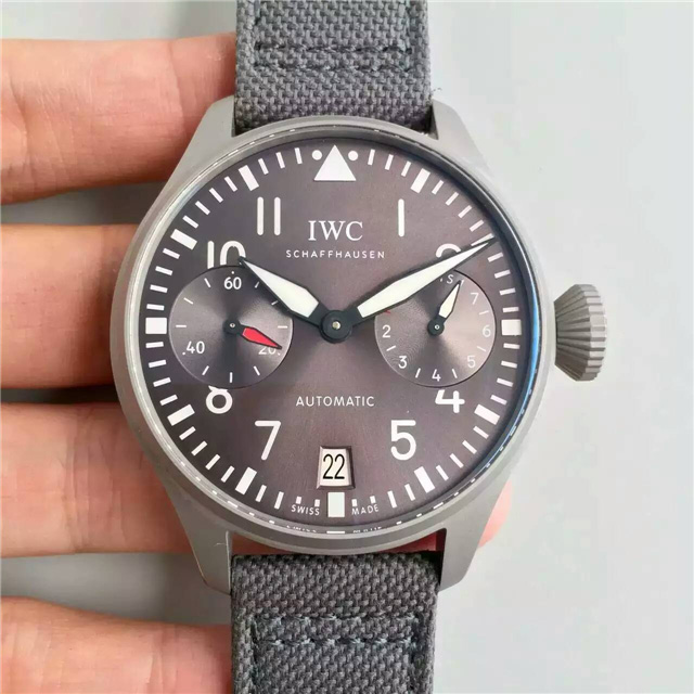 IWC 萬國 大飛 灰色噴砂殼套 動能顯示機芯 ZF出品