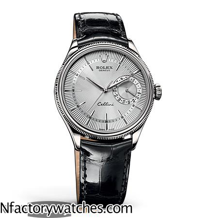 勞力士Rolex cellini 切利尼 m50519-0004 316L不鏽鋼錶圈 藍寶石水晶玻璃 白色錶帶黑色或者棕色 
