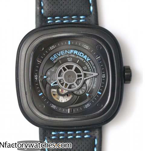 七個星期五 SevenFriday P3 PCF Miyota82S721J自動 21600VPH 316L不鏽鋼 PVD錶圈 實心316L不鏽鋼