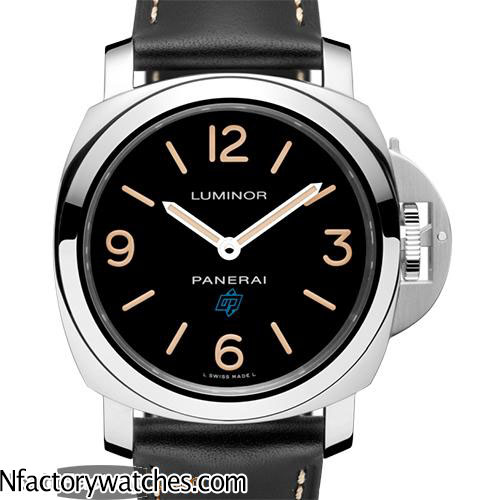 沛納海 Panerai LUMINOR BASE LOGO ACCIAIO PAM00634 PAM634 藍寶石水晶玻璃 黑色牛皮錶帶