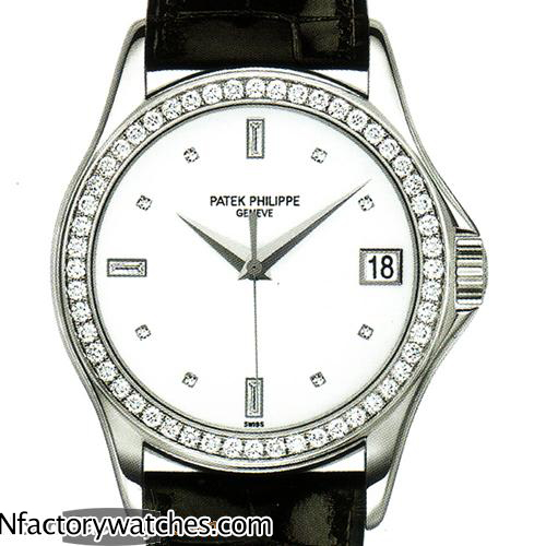 百達翡麗 PATEK PHILIPPE 古典錶系列 calatrava 5108 316L不鏽鋼 藍寶石水晶玻璃 黑色牛皮錶帶