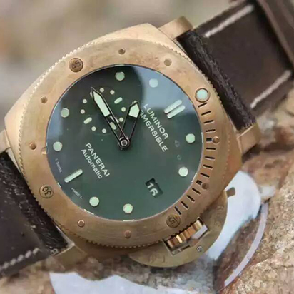 沛納海Pam382，藍寶石玻璃錶鏡 永不磨損 橡膠錶帶或者爆裂紋牛皮錶帶