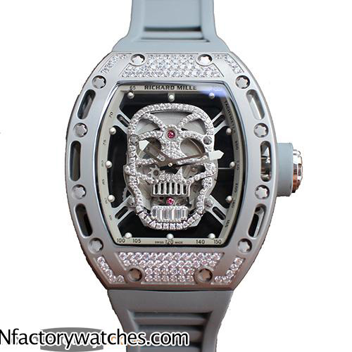 理查德·米勒Richard Mille RM 052 限量版 日本 MIYOTA 6t6T51 21J 自動機芯 藍寶石水晶玻璃 骷髅錶盤