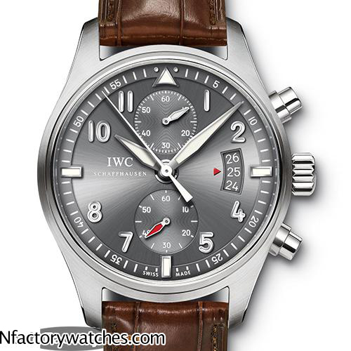 萬國IWC pilots 飛行員系列 噴火戰機計時腕錶 IW387802 亞洲7750自動計時機芯 藍寶石水晶玻璃 316L不鏽鋼