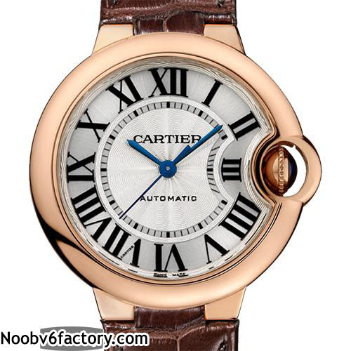 卡地亞 Cartier 藍氣球 Ballon Bleu W6920097 33mm 實心316L不鏽鋼 電鍍18k玫瑰金 藍寶石水晶玻璃 白色錶盤