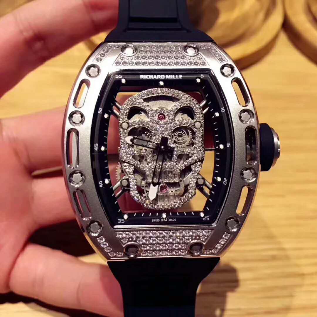 理查德米勒 RICHARD MILLE 镂空骷髅頭腕錶