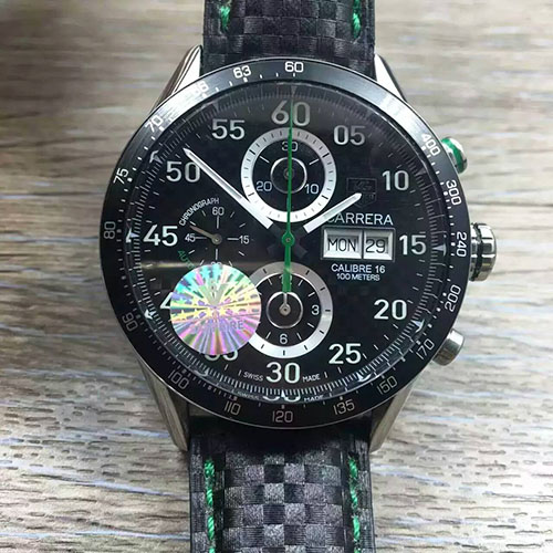 泰格豪雅 Tag Heuer V6TM商標 Calibre 1887自動計時碼錶系列CAR2013.BA0799腕錶 搭載定制版Calibre 1887自動計時機芯/ASIA7750機芯改版 KW出品