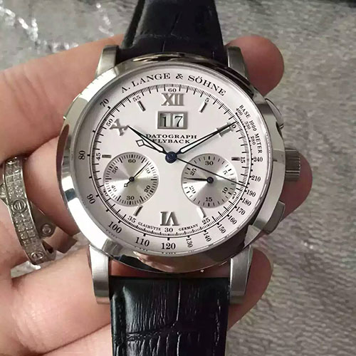 朗格 A. Lange & Sohne 萬年歷Datograph系列 搭載雙歷7750手動計時機芯 鍍藍膜水晶玻璃