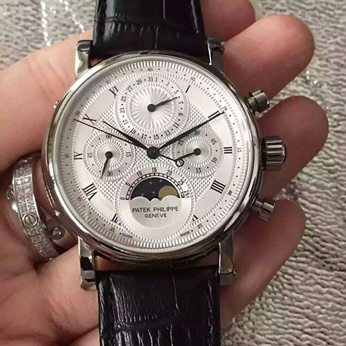 百達翡麗 Patek Philippe 多功能計時腕錶 搭載7750手動上鏈機芯 藍寶石玻璃 