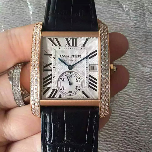 卡地亞 Cartier MC坦克系列 搭載ETA小秒自動機械機芯 藍寶石玻璃 JF精品 