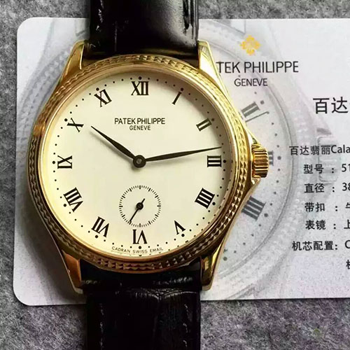 百達翡麗 Patek Philippe Calatrava系列5115G最強復刻版新款 搭載Cal.215ps手動上鏈機芯 30米深度防水