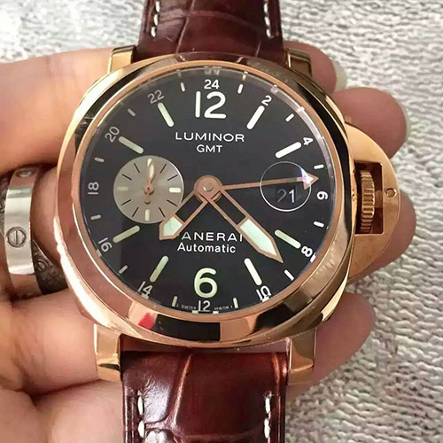 沛納海 Panerai Luminor CMT系列新款pam297玫瑰金 搭載7750自動機芯 藍寶石玻璃