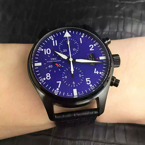 萬國 IWC 飛行員計時腕錶黑殼重磅推出 專柜同步 搭載7750全自動機芯 藍寶石水晶玻璃
