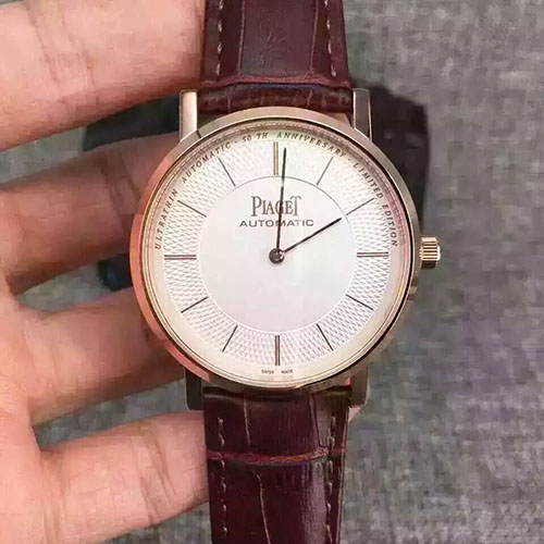 伯爵 Piaget 頂級復刻版 新款男士機械腕錶 搭載9015機芯 意大利小牛皮