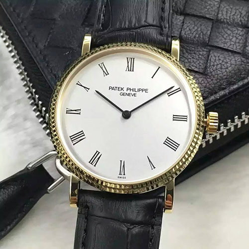 百達翡麗 Patek Philippe 古典系列男款 法國定制皮帶 搭載原裝進口Cal.215PS機芯