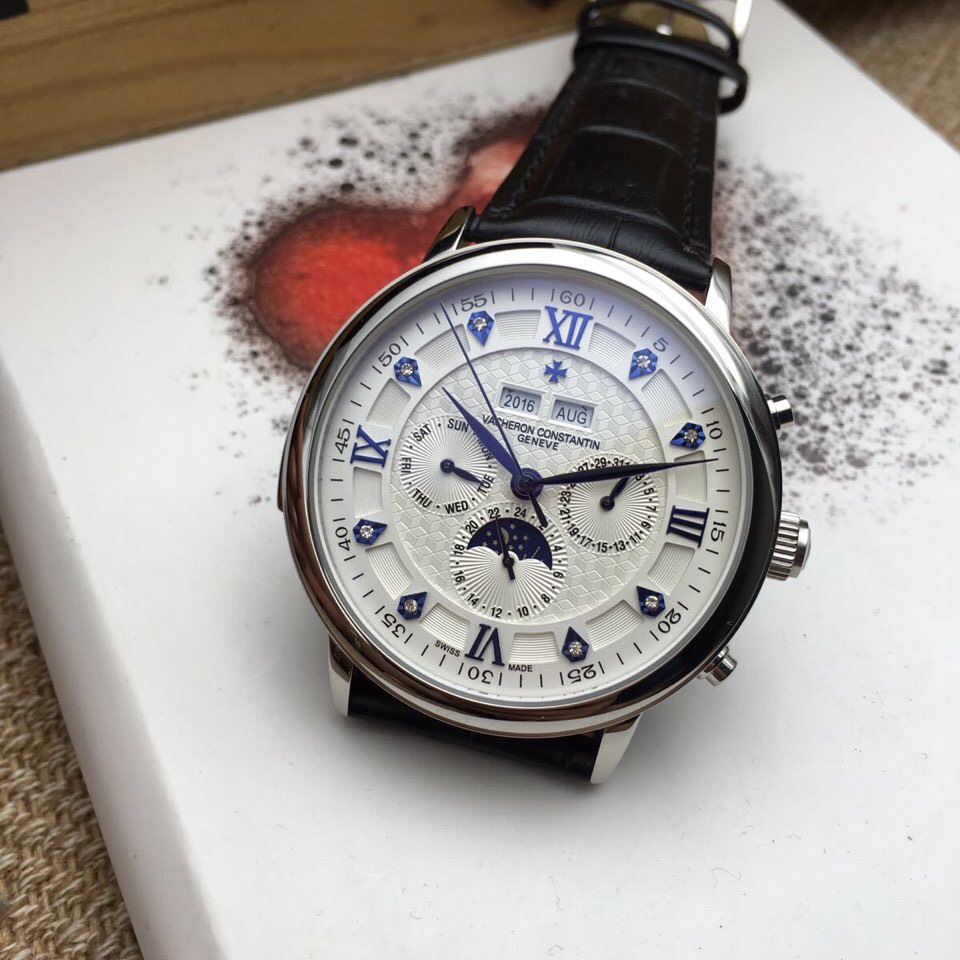 江詩丹頓 星辰萬年曆腕錶 全自動機械機芯 藍寶石玻璃 316精鋼