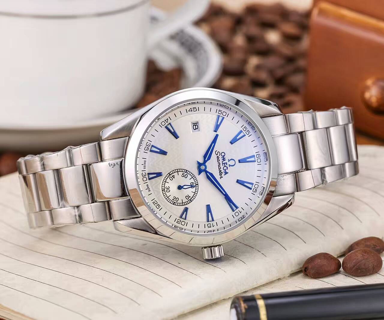 歐米茄 精鋼錶帶 礦物質超強鏡面 頂級機械機芯 生活防水 精致品質 精品男士腕錶