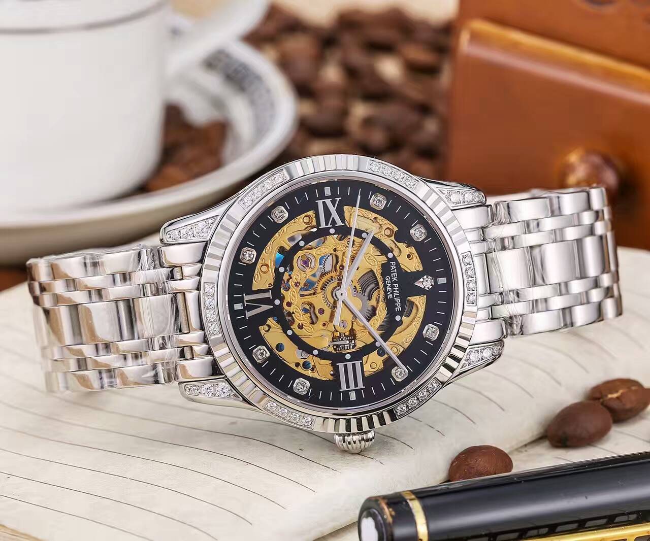 百達翡麗 頂級機械機芯 礦物質超強鏡面 精鋼錶帶 316精鋼 精品男士腕錶