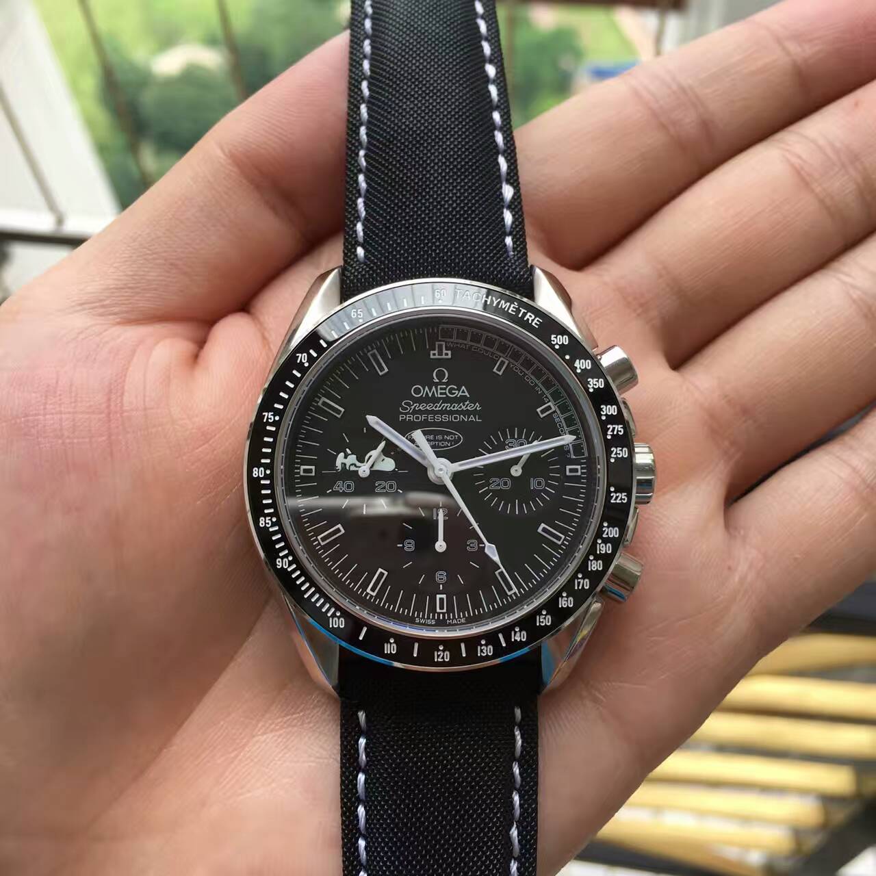 歐米茄 超霸時諾比限量版系列 311.32.42.30.04.003腕錶 酷黑錶盤 陶瓷錶圈 黑色亮漆指針