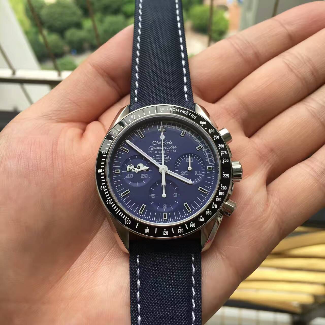 歐米茄 超霸時諾比限量版系列 311.32.42.30.04.003腕錶 藍寶石水晶玻璃 睿藍錶盤