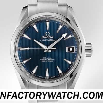 歐米茄Omega Seamaster海馬系列Aqua Terra 150米 231.10.39.21.03.001 316L實心精鋼錶殼 藍色錶盤 
