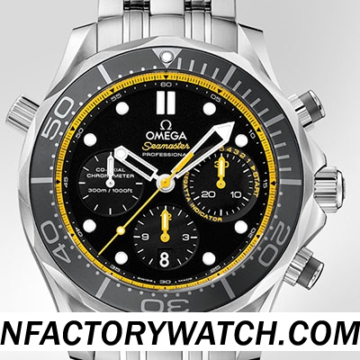 欧米茄Omega 海马系列 212.30.44.50.01.002 黑色錶盘 单向旋转黑色陶瓷錶圈 黑色橡胶錶带 