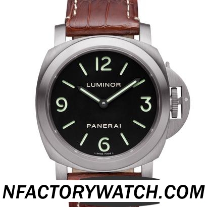 沛納海 Panerai LUMINOR BASE TITANIO PAM00176/PAM176  藍寶石水晶玻璃 钛金屬錶殼 三明治結構錶盤和指針