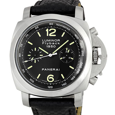 沛納海Panerai LUMINOR 1950 FLYBACK Pam00212/Pam212 上海7750-2自動計時碼錶 316L不鏽鋼錶殼 雙折疊式錶扣