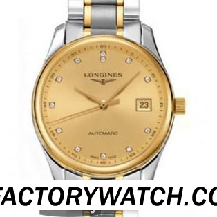 浪琴Longines Master Collection 名匠 L2.518.5.37.7 316F不鏽鋼 電鍍金 精鋼錶圈