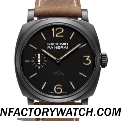 沛納海Panerai RADIOMIR 1940 3 DAYS PANERISTI FOREVER Pam00532/Pam532 海鷗6497-2修改的P3000 17J手上鏈機芯 藍寶石水晶