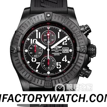 百年靈Breitling Super Avenger 超級複仇者計時 黑鋼錶殼 黑色錶盤